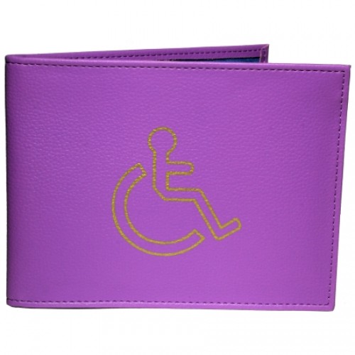 Grained PU Disabled Badge Holder-NEW LOW PRICE!"