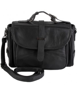Lorenz Sheep Nappa Flapover Bag with Top Handle & Detachable Strap - HUGE PRICE DROP!