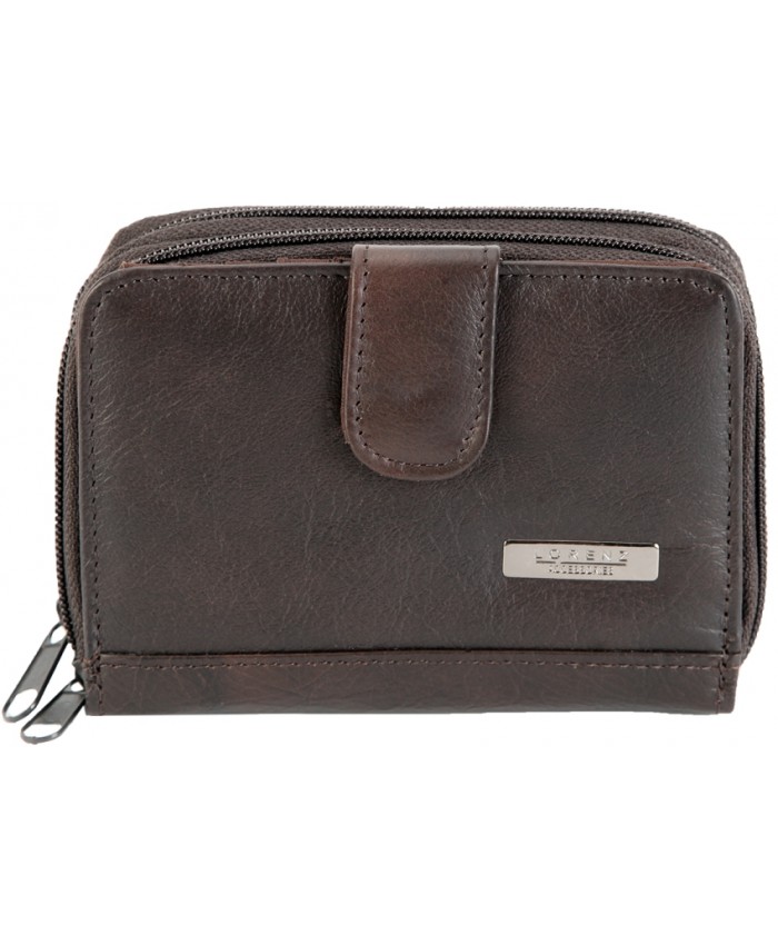 Lorenz Accessories Cowhide Twin Zip Purse | Stafford Wholesale