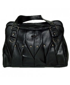 Lorenz Pleated Cow Hide Top Zip Shoulder Bag -CLEARANCE!