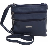 Lorenz Leather Grain PU Small Twin Section Bag
