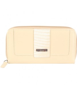 Lorenz Leather & Snake Grain PU Zip Round Purse -CLEARANCE!