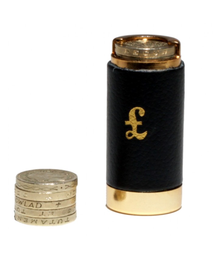 Leather Covered One Pound Coin Holder Stafford Wholesale