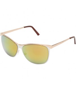 Clubmaster Sunglasses with White/Gold Finish Frames - SALE PRICE !