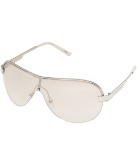 Oversized Sunglasses with White Metal Frame - SALE PRICE !