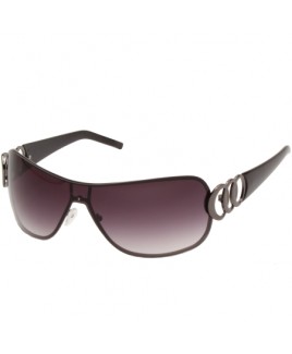 Oversized Sunglasses with Patterned Temples - SALE PRICE !
