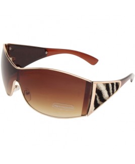 Oversized Sunglasses with Slim Gold Finish Frame - SALE PRICE !