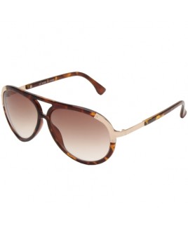 Aviator Style Sunglasses with Gold Metal Temples - SALE PRICE !